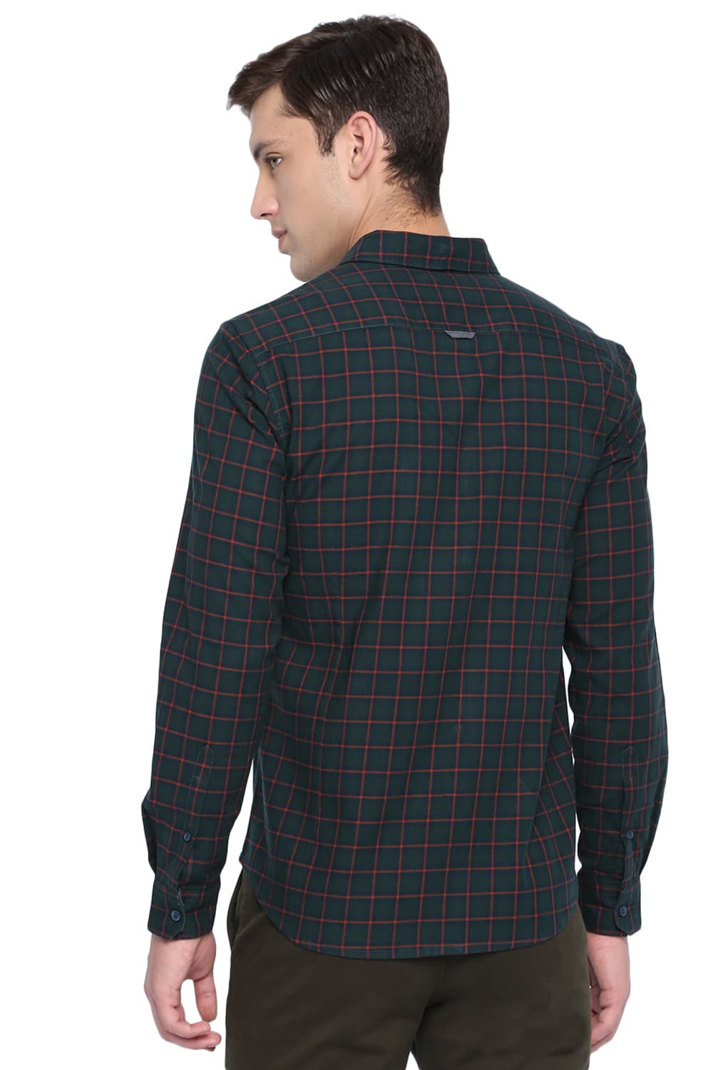 BASICS SLIM FIT CHECKS SHIRT