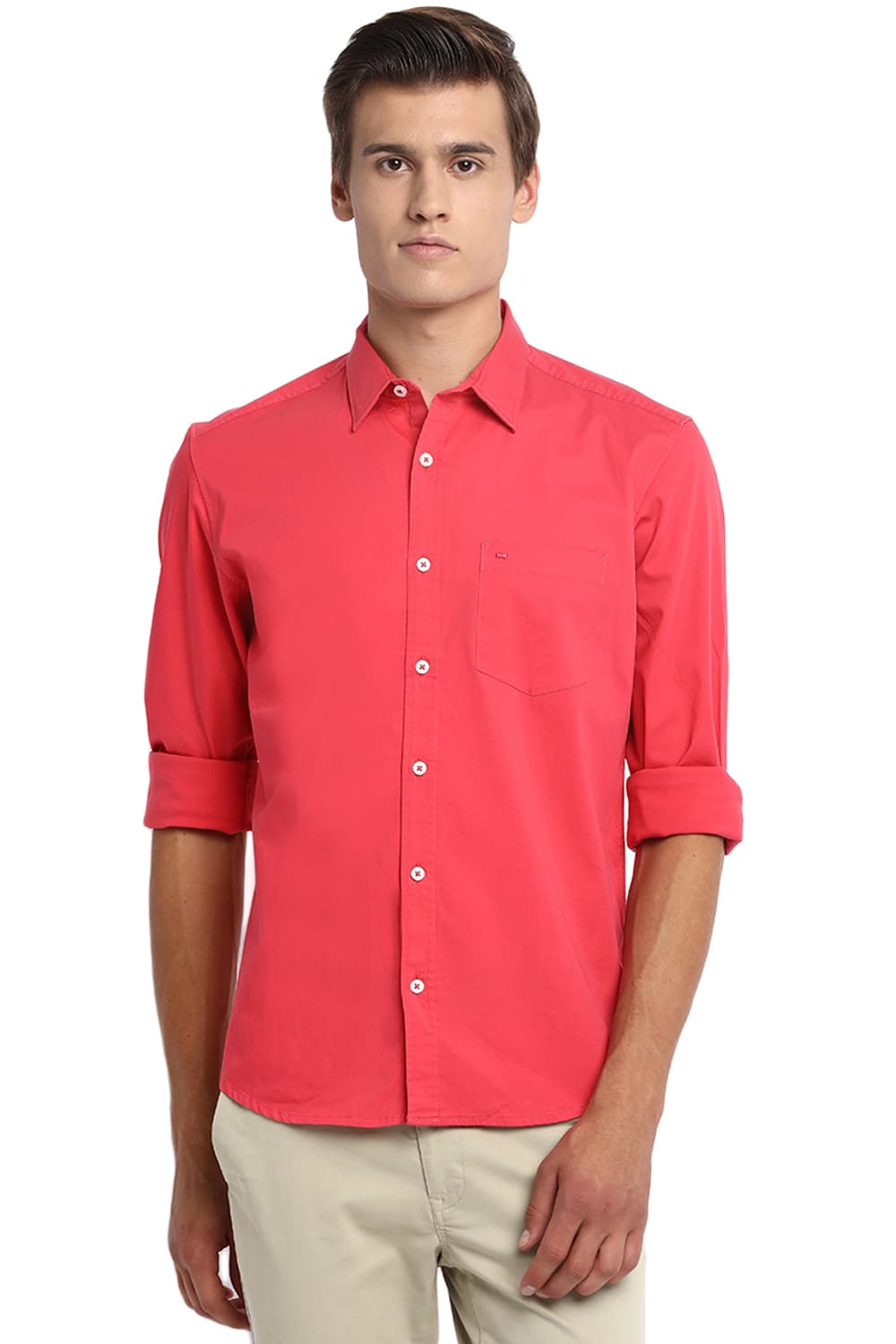 BASICS SLIM FIT STRETCH SHIRT