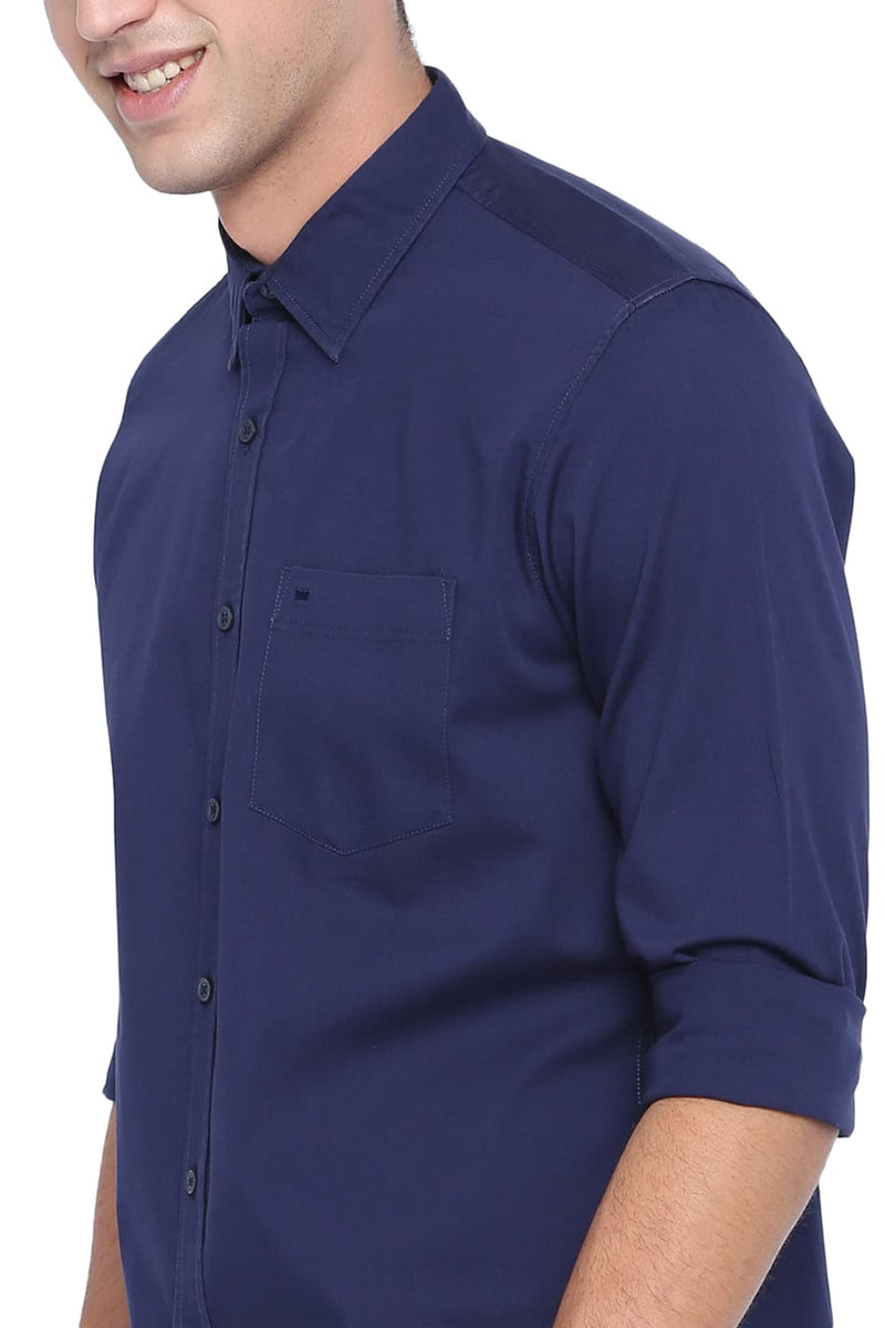 BASICS SLIM FIT STRETCH SHIRT