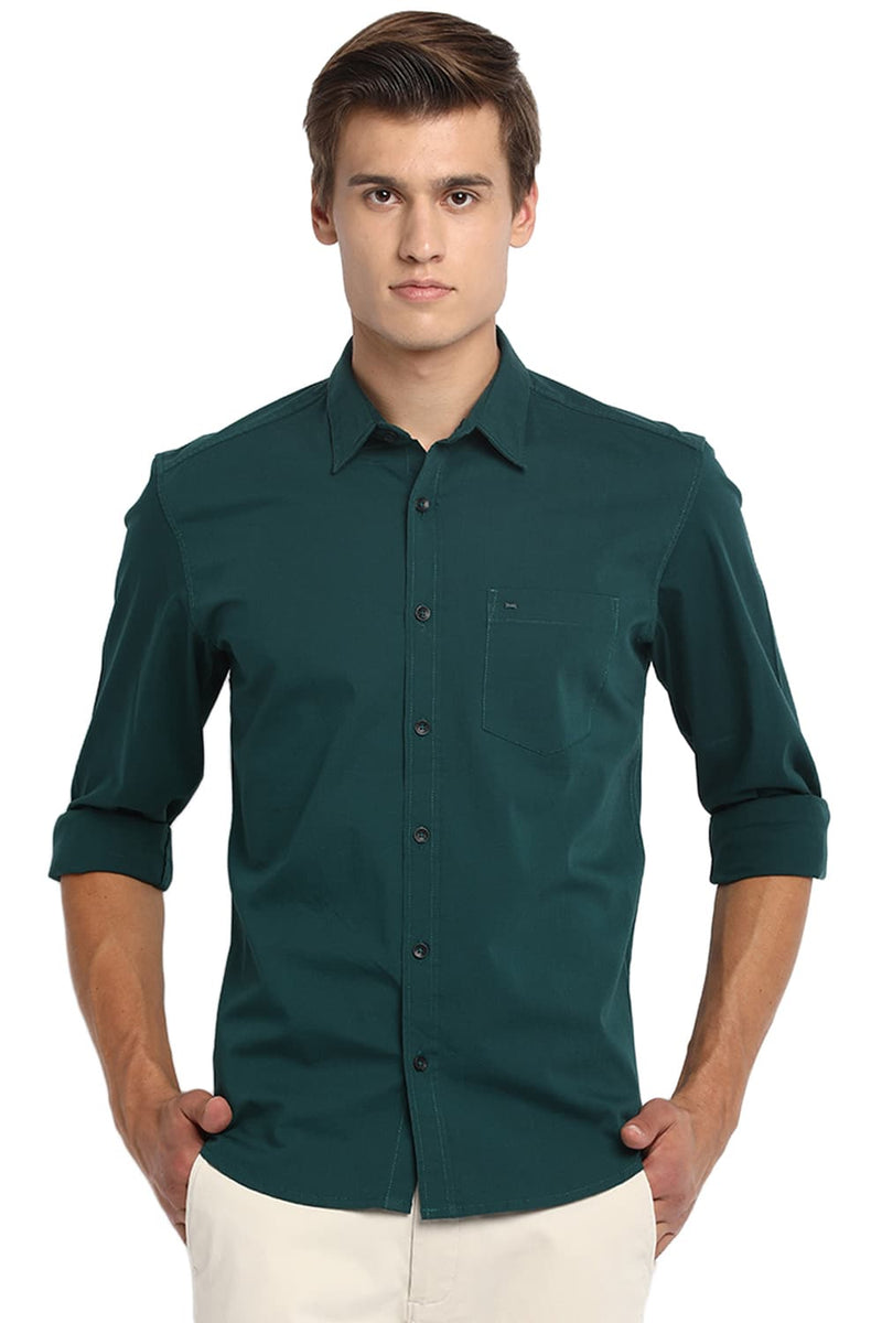 BASICS SLIM FIT STRETCH SHIRT