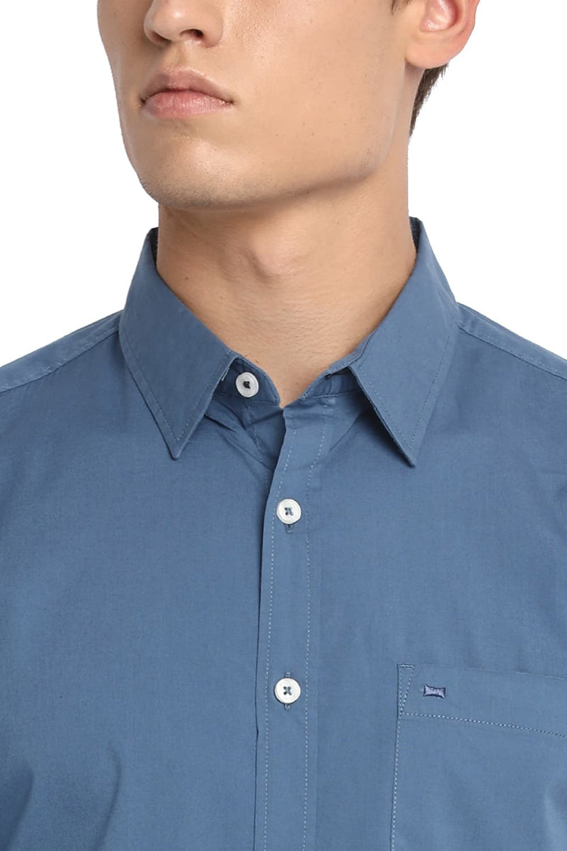 BASICS SLIM FIT STRETCH SHIRT