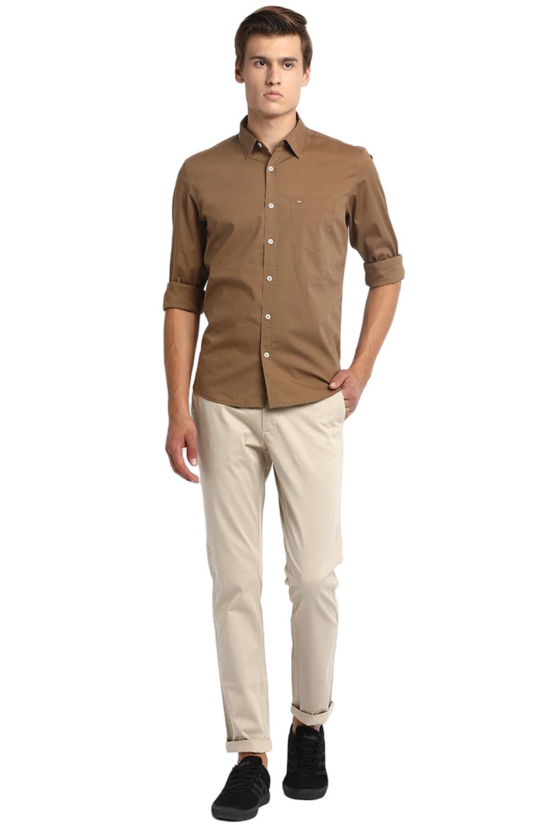 BASICS SLIM FIT STRETCH SHIRT