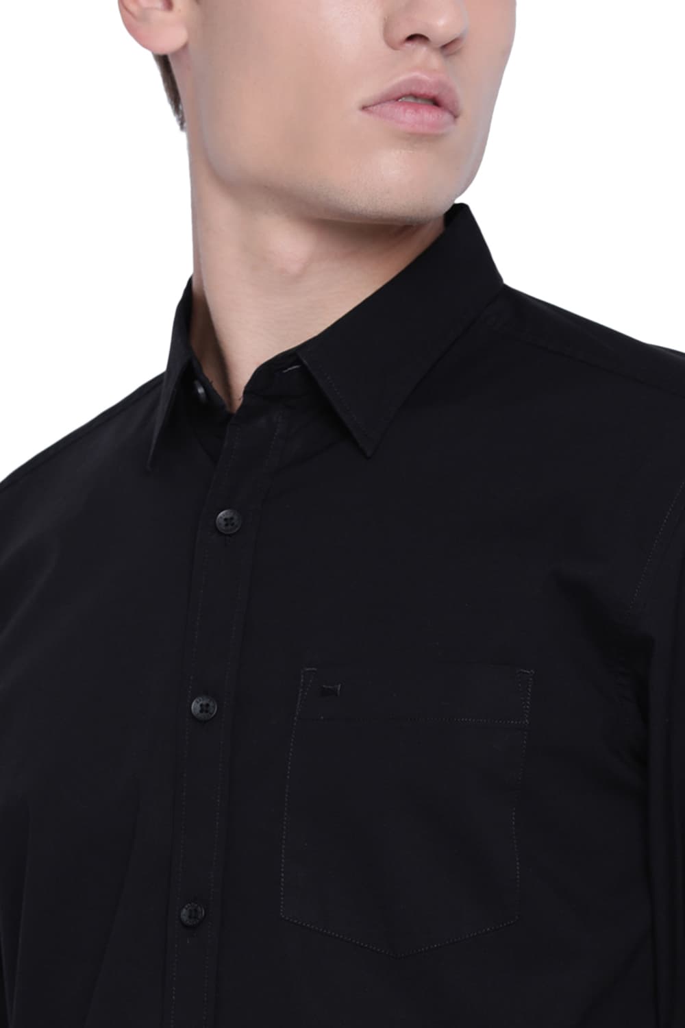 BASICS SLIM FIT STRETCH SHIRT