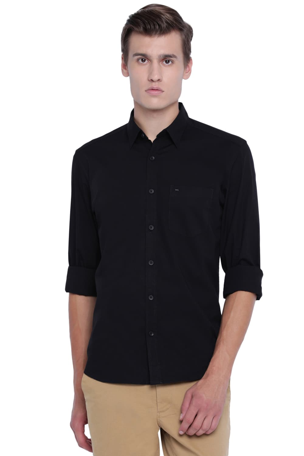 BASICS SLIM FIT STRETCH SHIRT