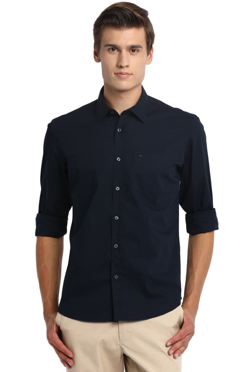 BASICS SLIM FIT STRETCH SHIRT