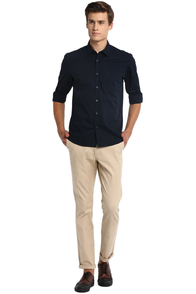 BASICS SLIM FIT STRETCH SHIRT