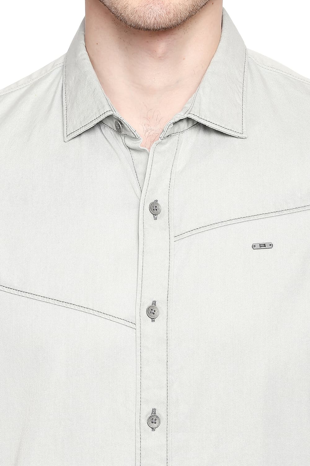 BASICS SLIM FIT DENIM SHIRT