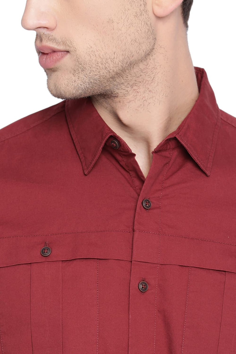 BASICS SLIM FIT TWILL SHIRT