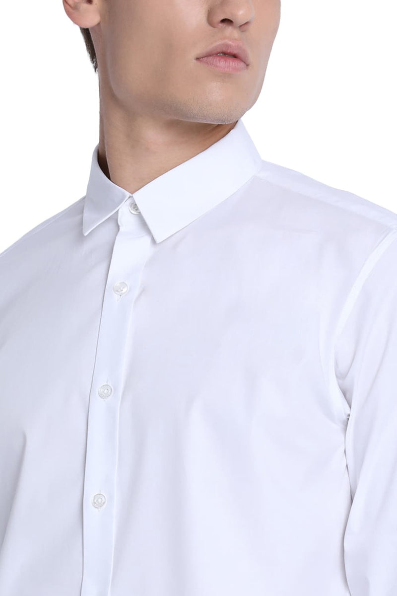 BASICS SLIM FIT STRETCH SHIRT