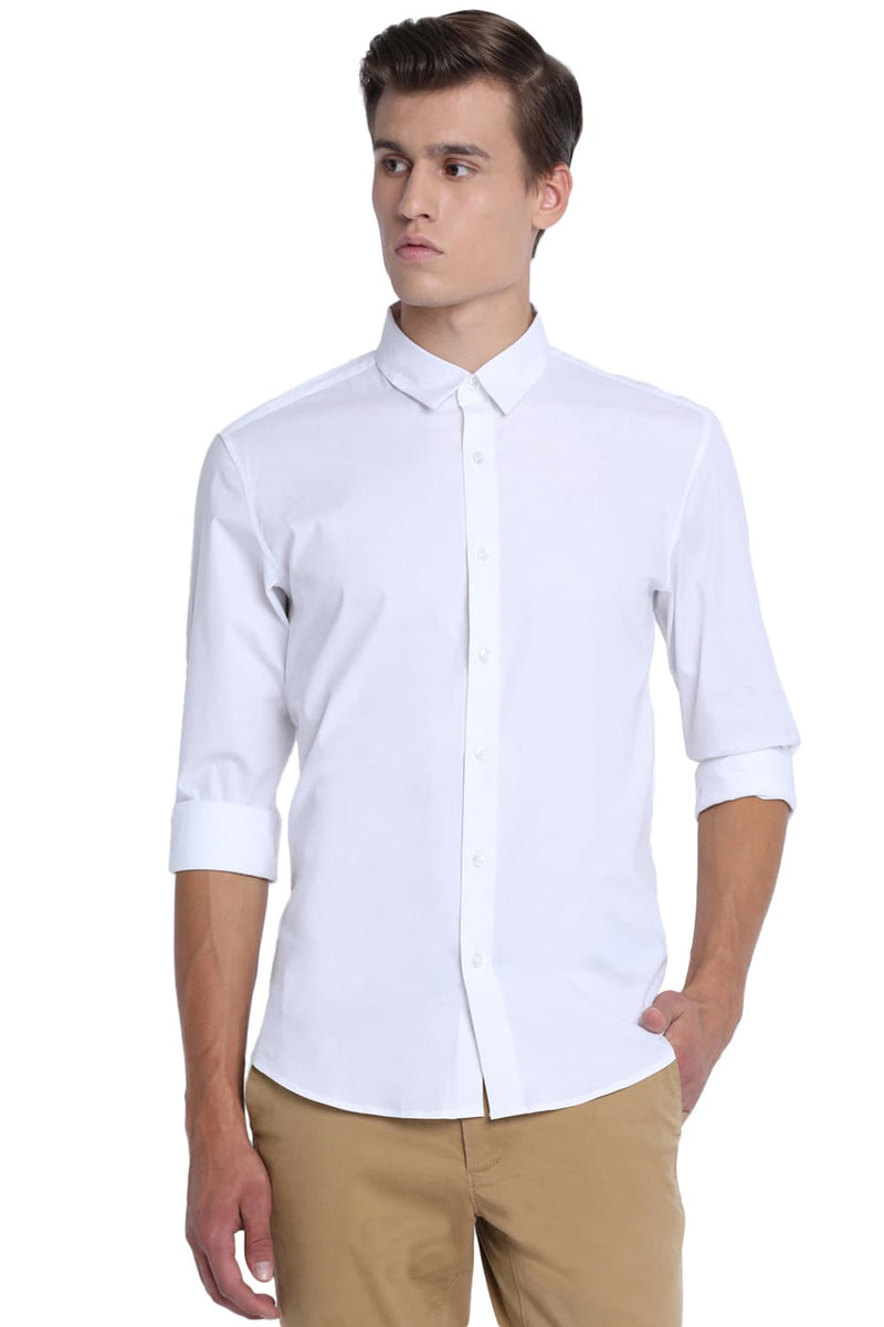 BASICS SLIM FIT STRETCH SHIRT