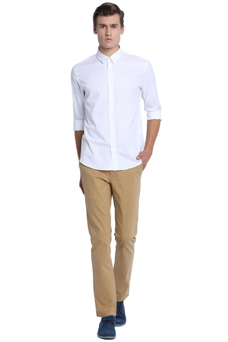 BASICS SLIM FIT STRETCH SHIRT