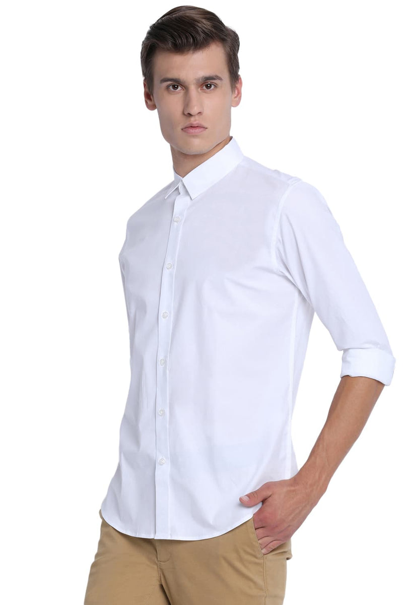 BASICS SLIM FIT STRETCH SHIRT