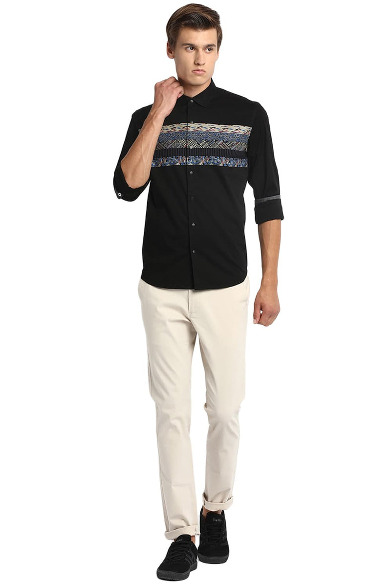 BASICS SLIM FIT STRETCH SHIRT