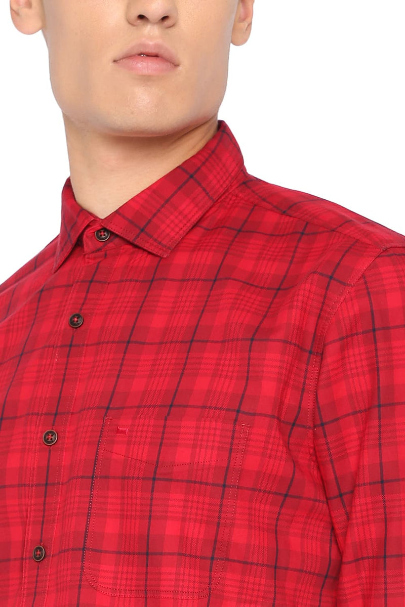 BASICS SLIM FIT CHECKS SHIRT