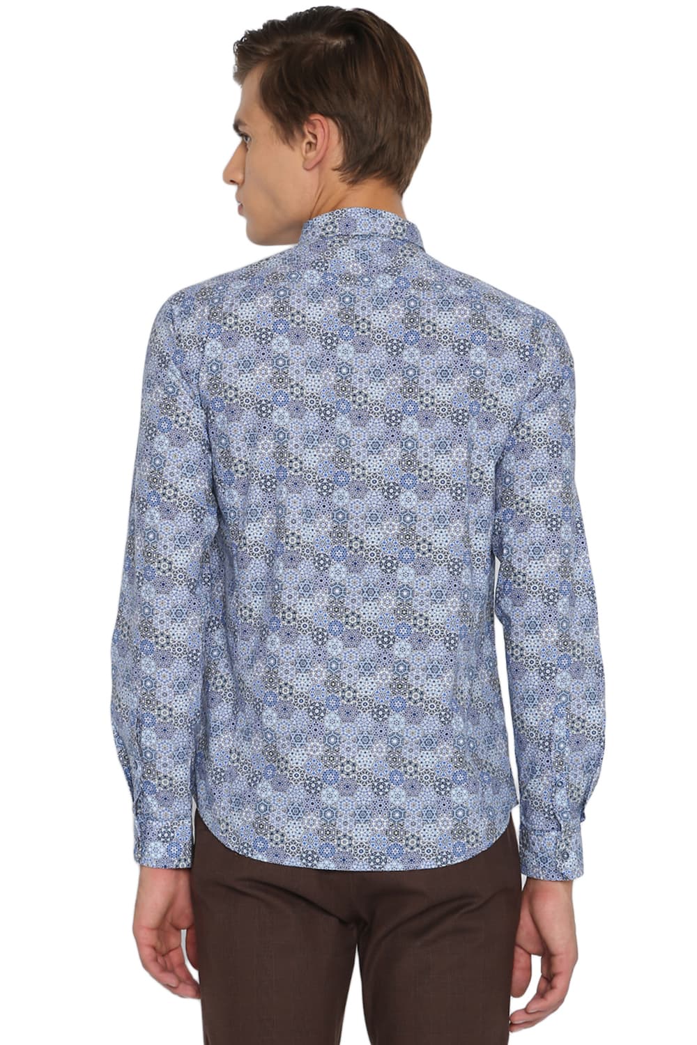 BASICS SLIM FIT PRINTED SHIRT