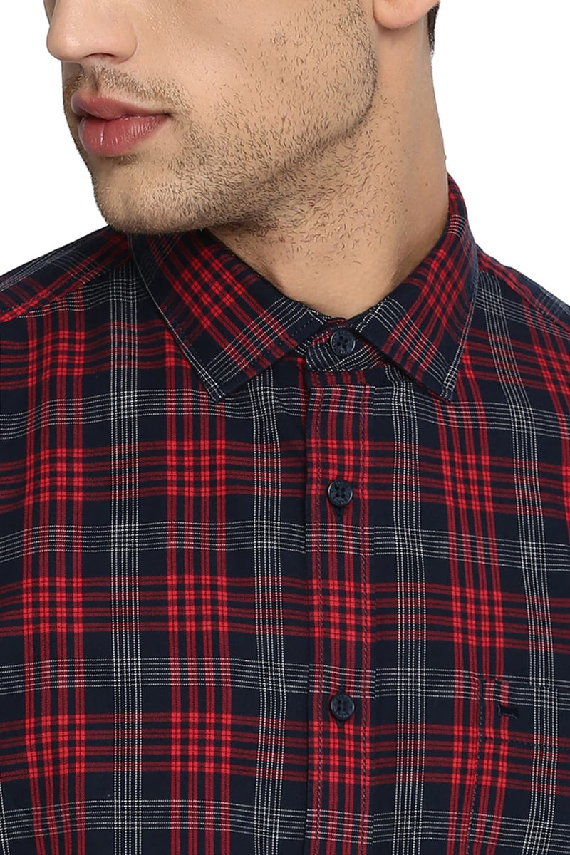 BASICS SLIM FIT CHECKS SHIRT