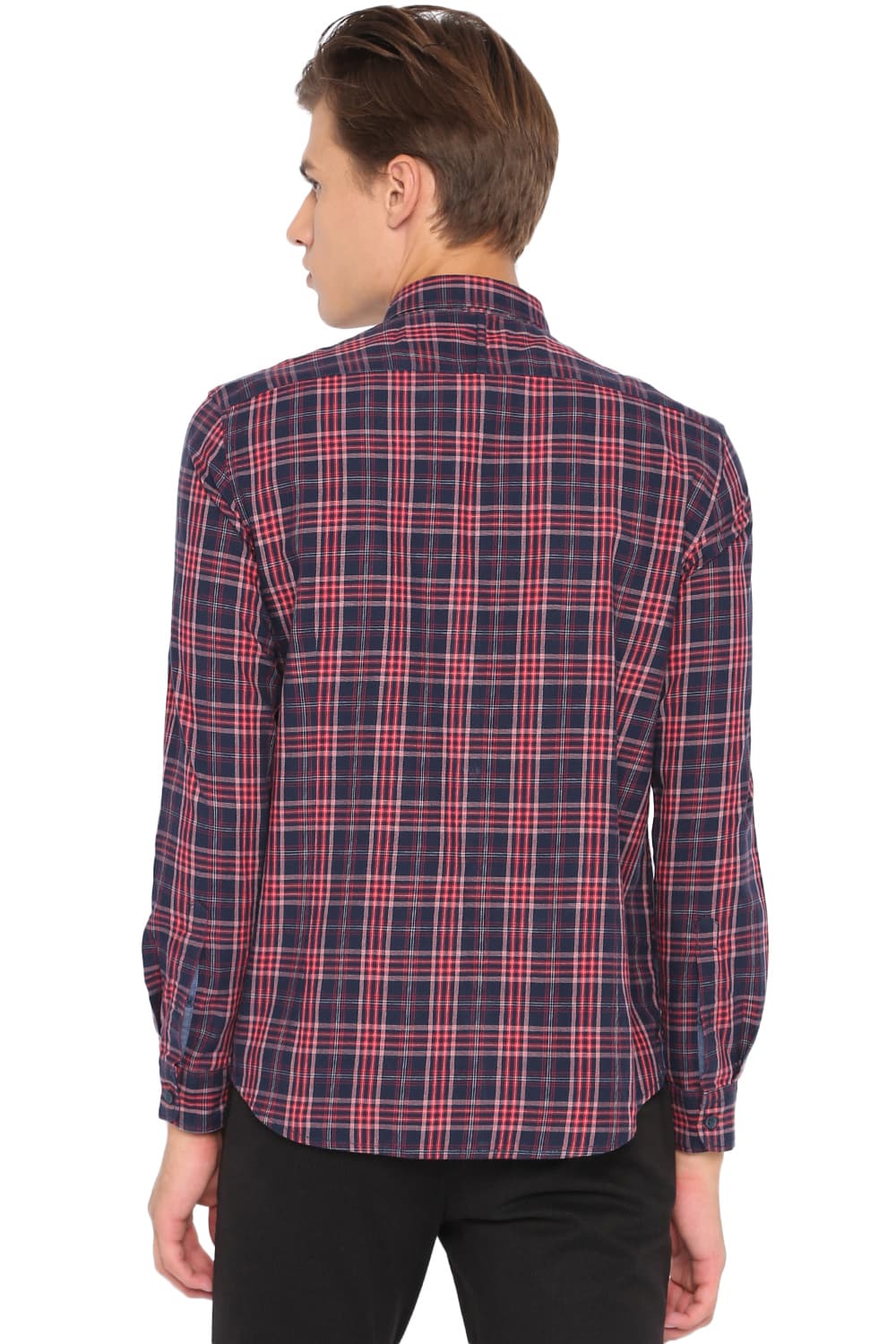 BASICS SLIM FIT CHECKS SHIRT