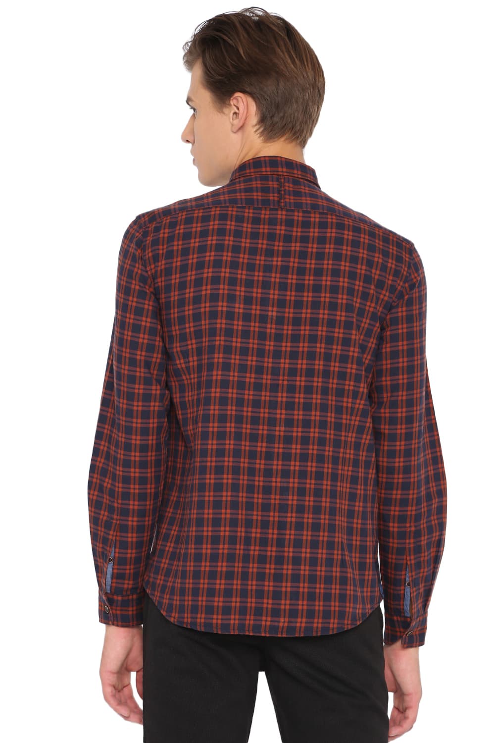 BASICS SLIM FIT CHECKS SHIRT