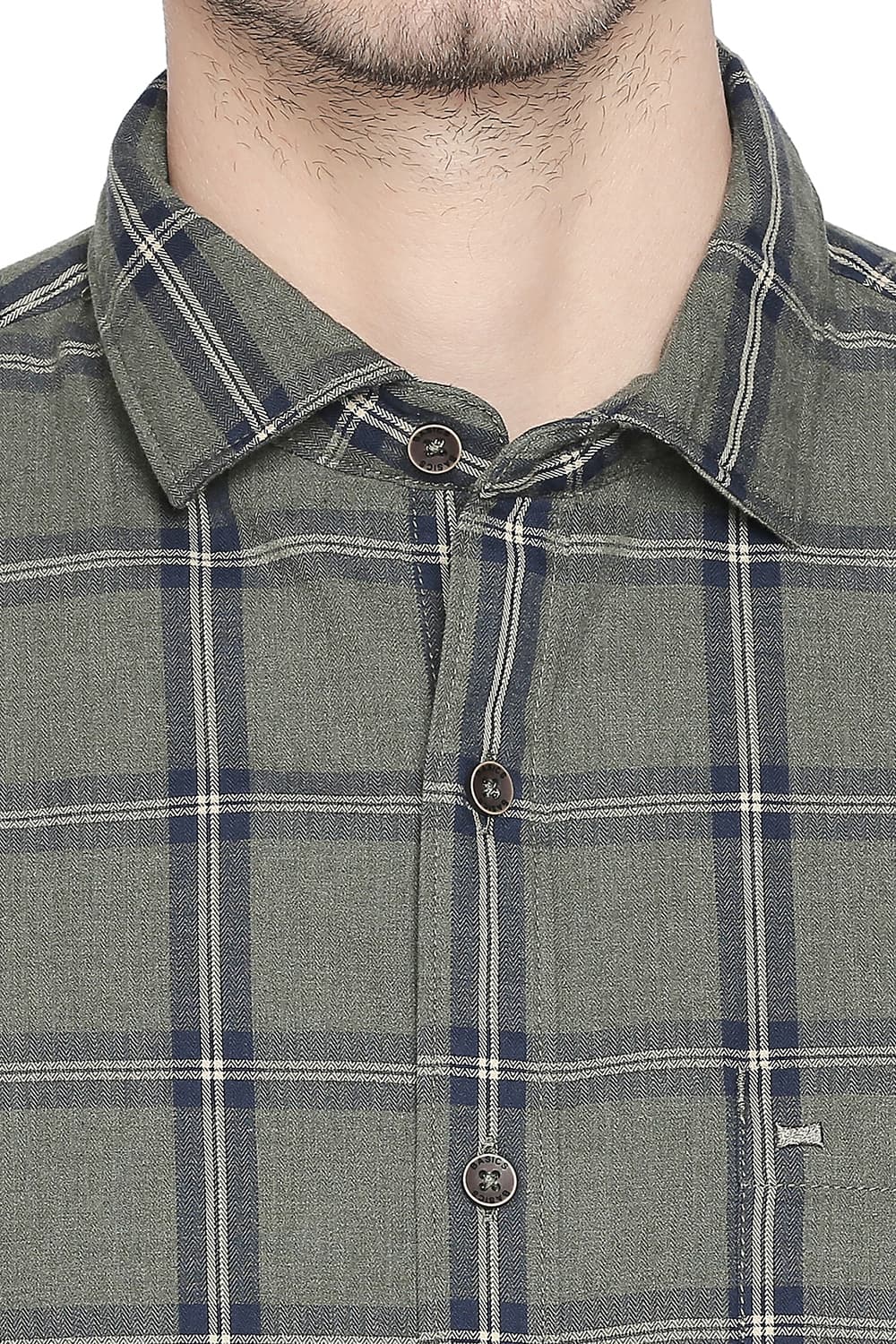 BASICS SLIM FIT CHECKS SHIRT