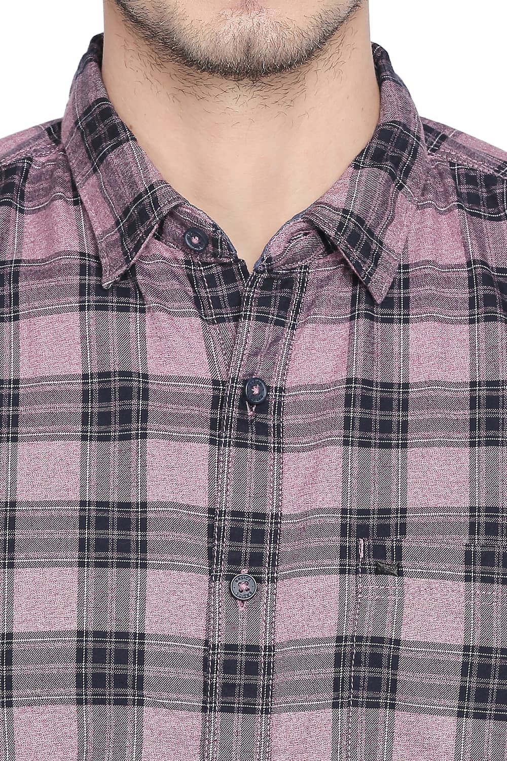 BASICS SLIM FIT CHECKS SHIRT