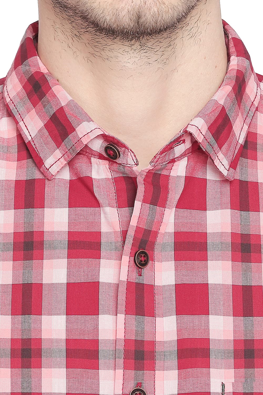 BASICS SLIM FIT CHECKS SHIRT