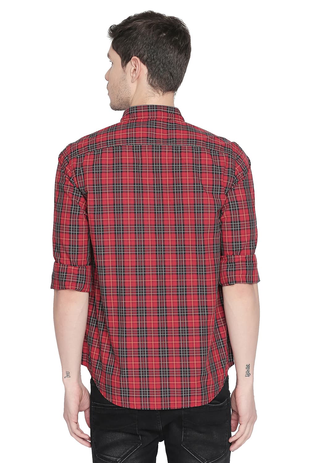 BASICS SLIM FIT CHECKS SHIRT