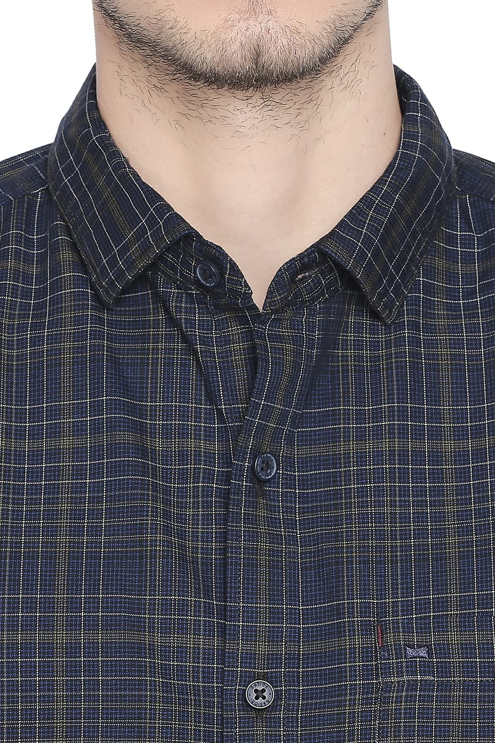 BASICS SLIM FIT CHECKS SHIRT