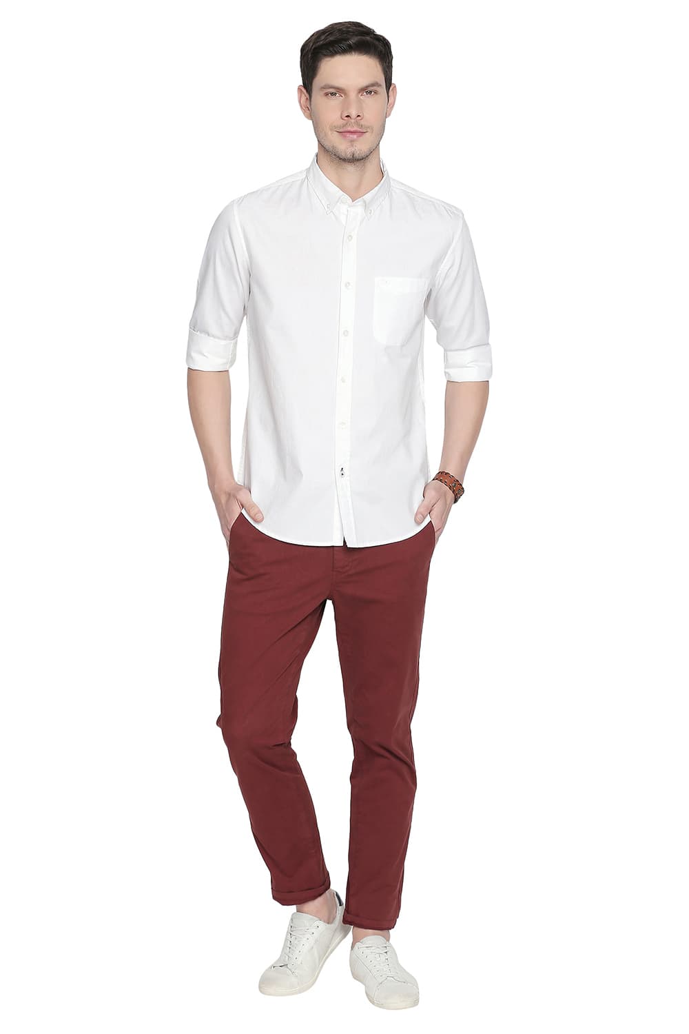 BASICS SLIM FIT OXFORD SHIRT