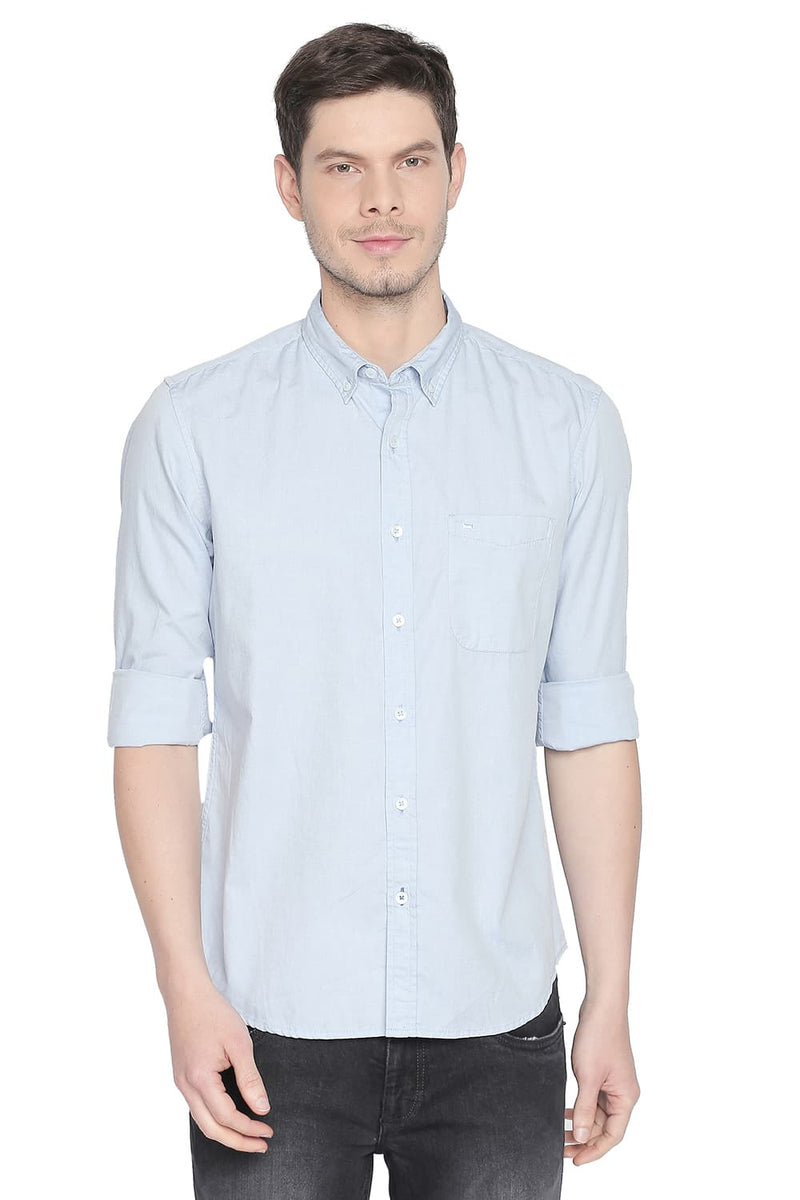 BASICS SLIM FIT OXFORD SHIRT