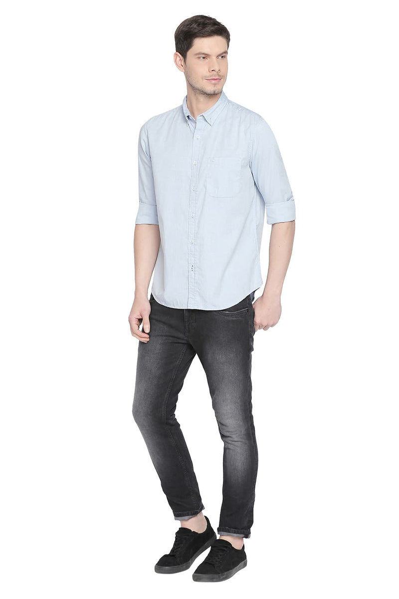 BASICS SLIM FIT OXFORD SHIRT