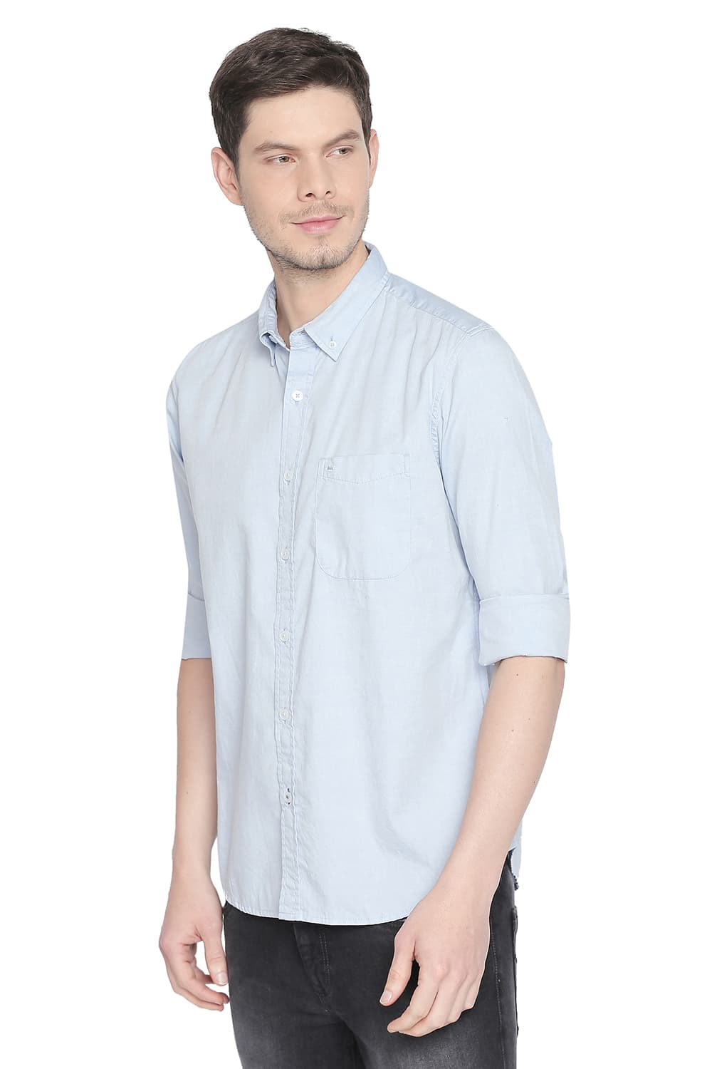 BASICS SLIM FIT OXFORD SHIRT