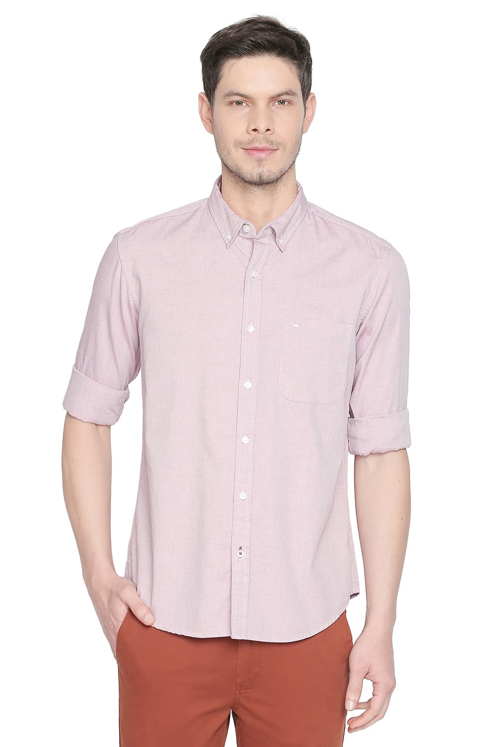 BASICS SLIM FIT OXFORD SHIRT