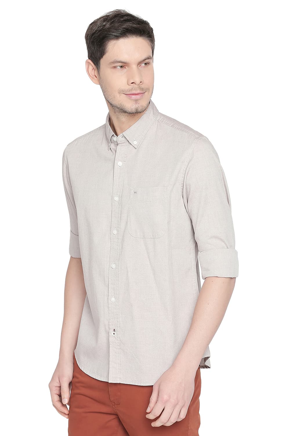 BASICS SLIM FIT OXFORD SHIRT