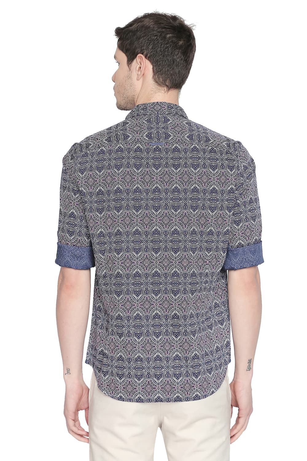 BASICS SLIM FIT PRINTED SHIRT