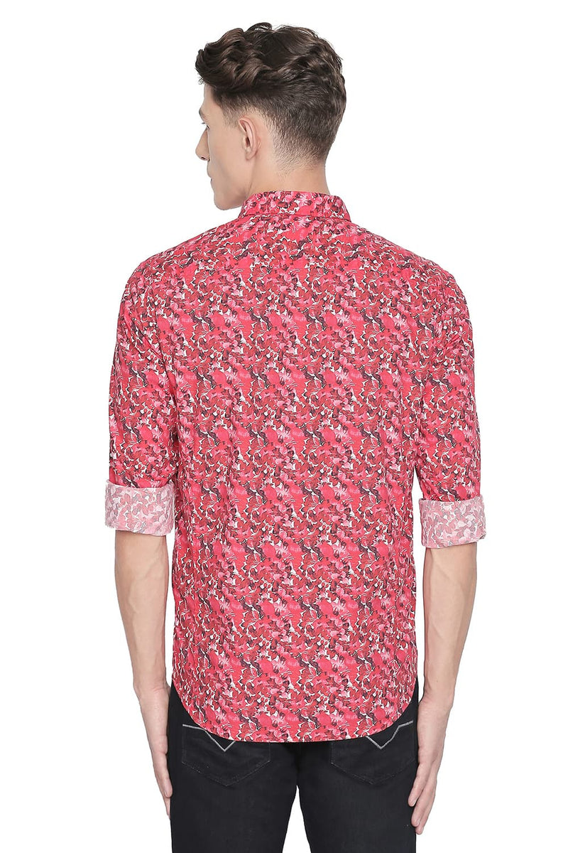 BASICS SLIM FIT DIGITAL PRINTED SHIRTS