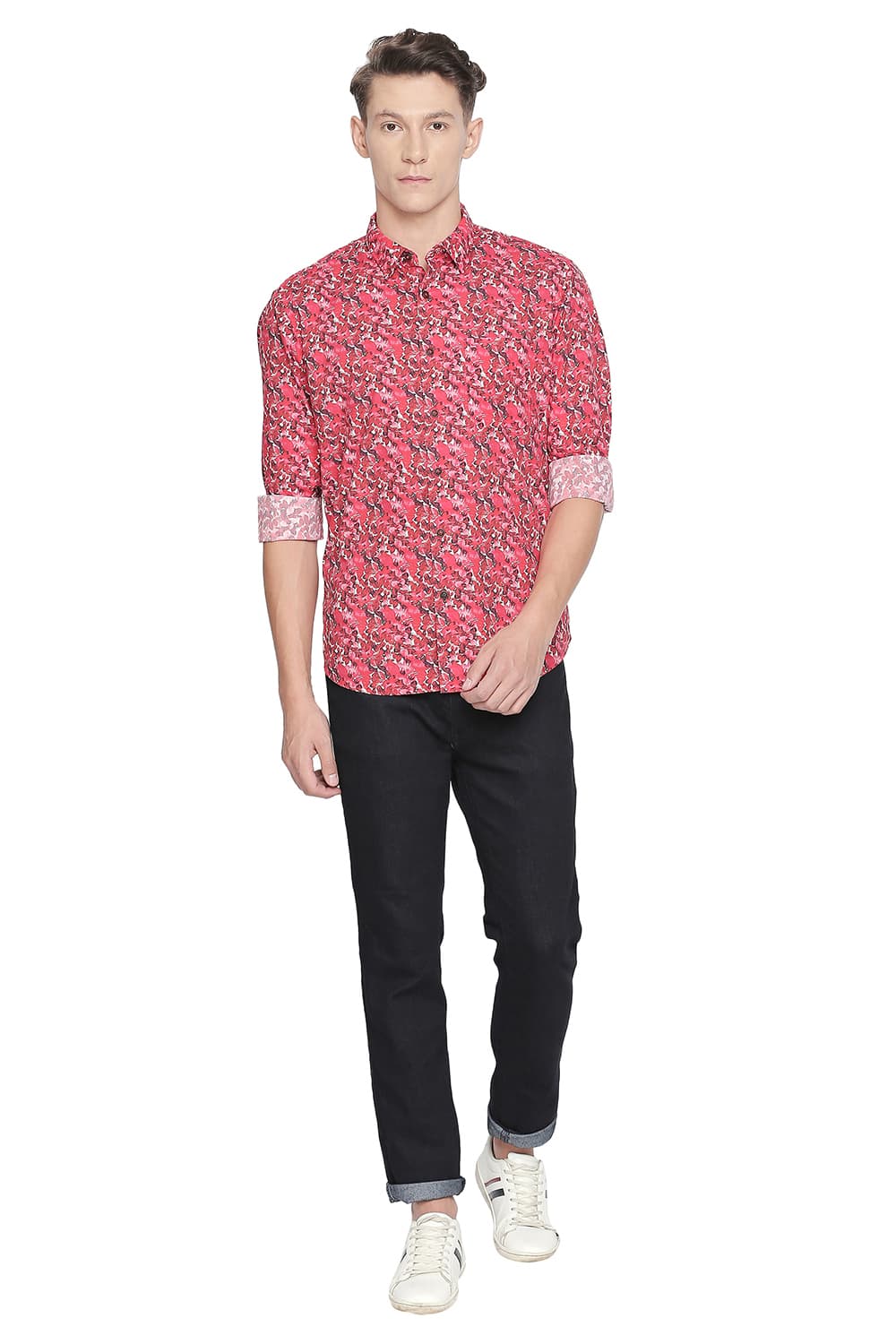 BASICS SLIM FIT DIGITAL PRINTED SHIRTS