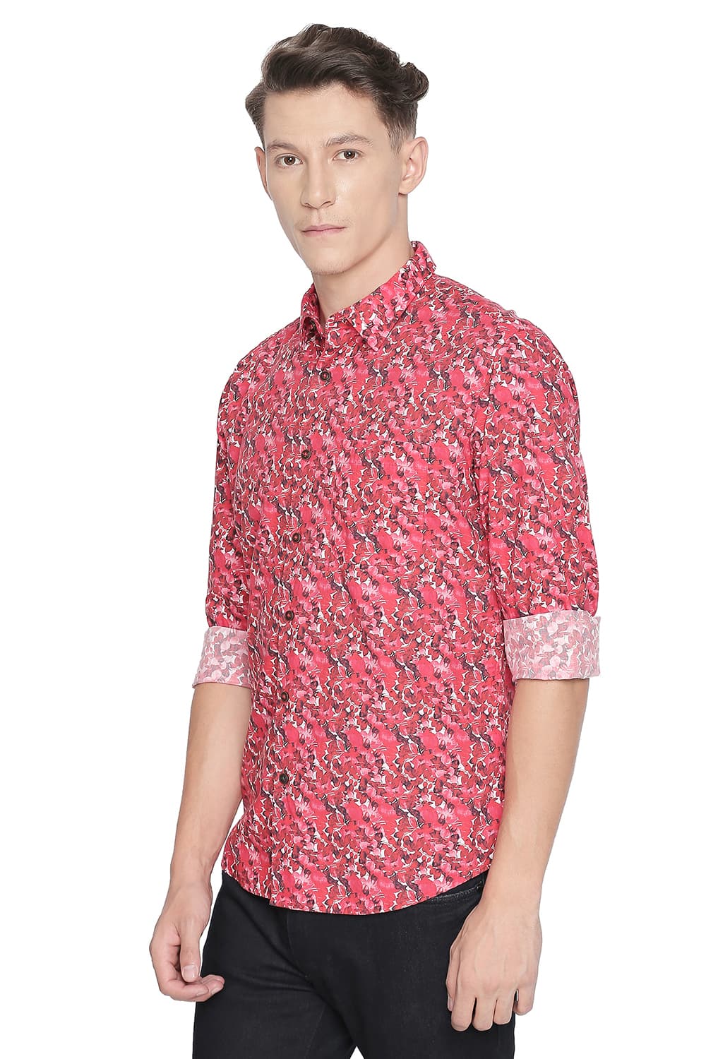 BASICS SLIM FIT DIGITAL PRINTED SHIRTS