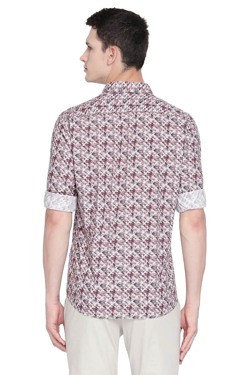 BASICS SLIM FIT DIGITAL PRINTED SHIRTS