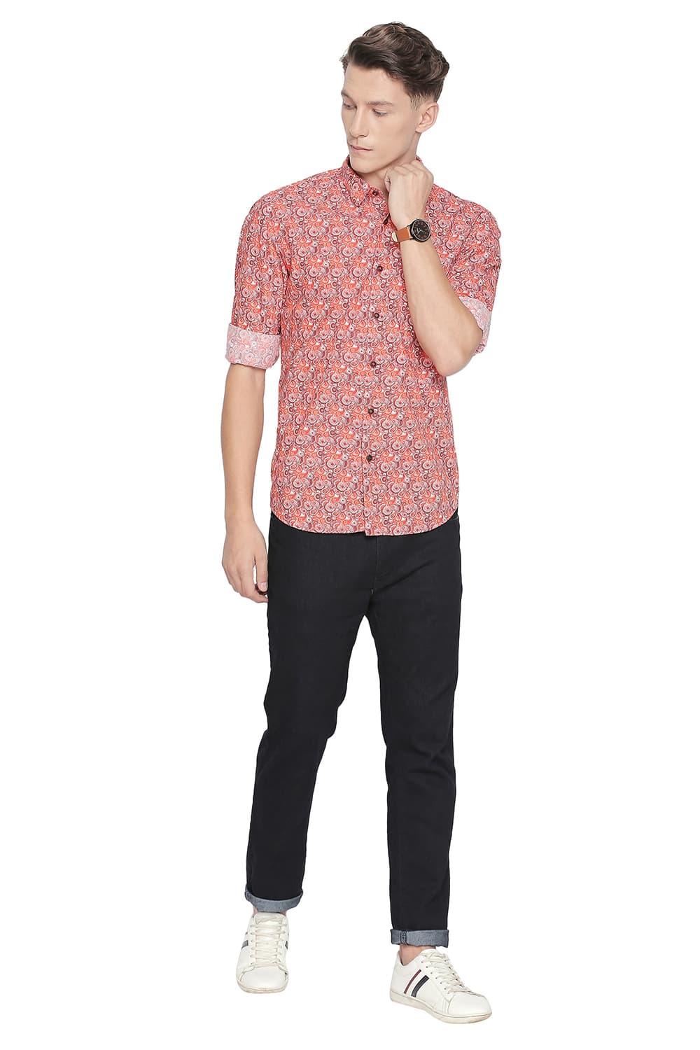 BASICS SLIM FIT DIGITAL PRINTED SHIRTS