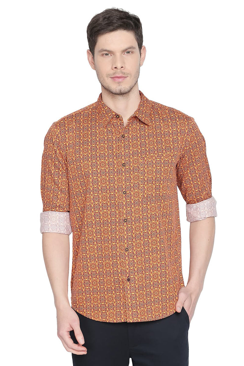 BASICS SLIM FIT DIGITAL PRINTED SHIRTS