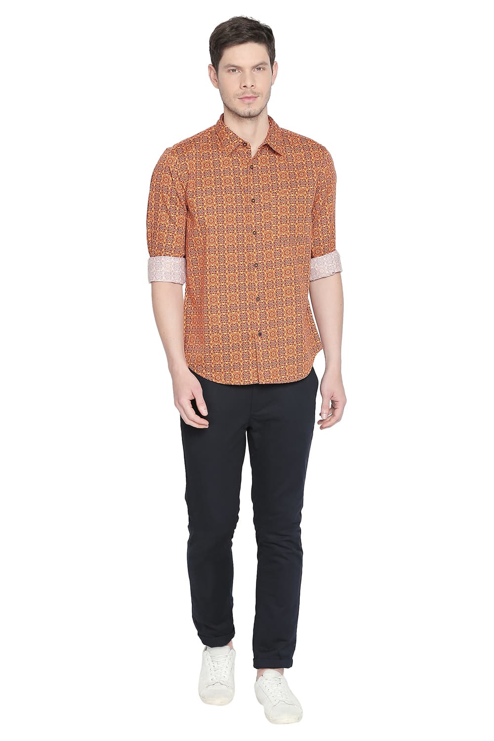 BASICS SLIM FIT DIGITAL PRINTED SHIRTS