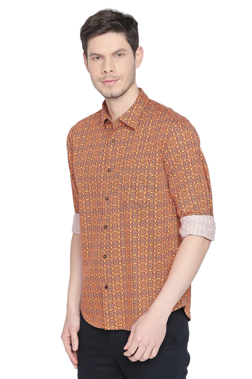 BASICS SLIM FIT DIGITAL PRINTED SHIRTS