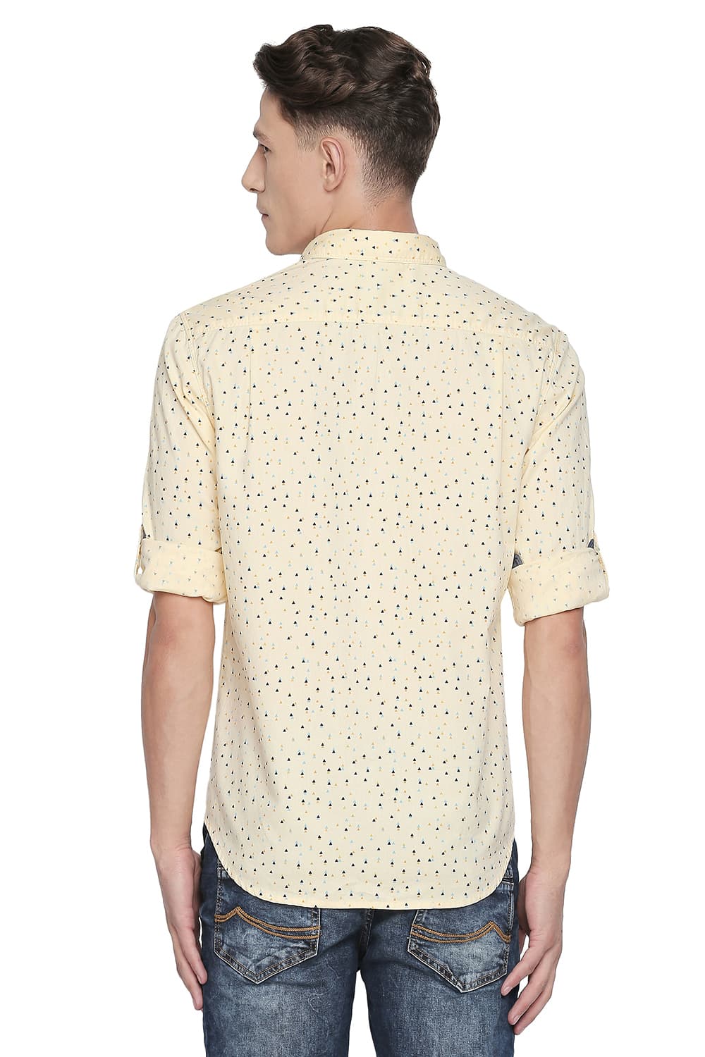 BASICS SLIM FIT PRINTED SHIRT