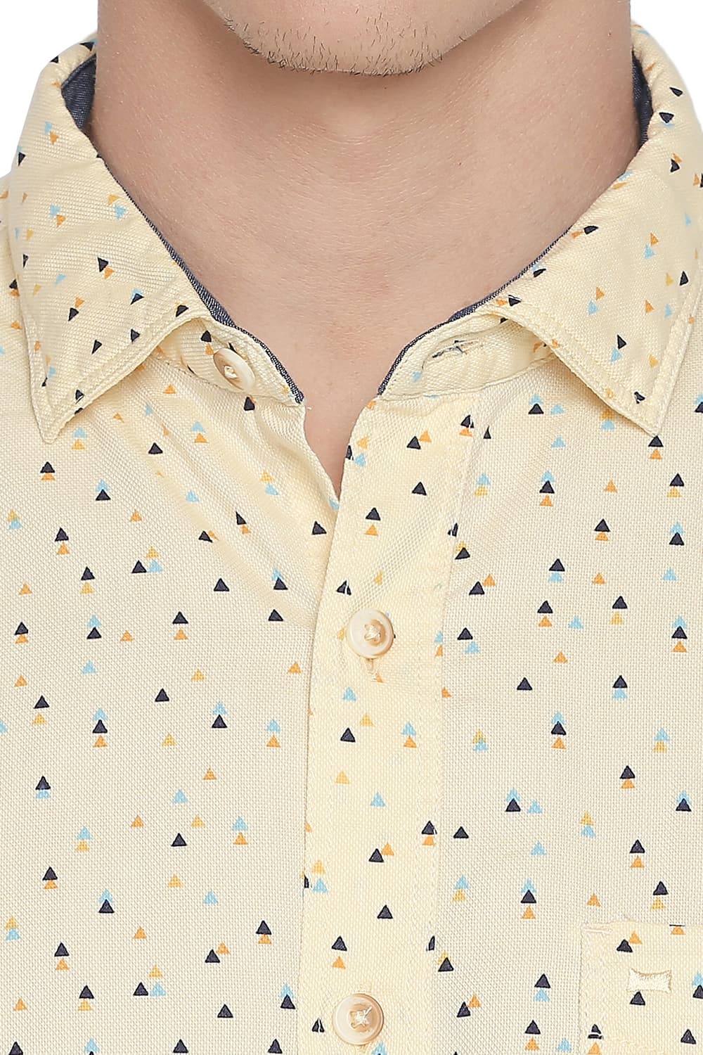 BASICS SLIM FIT PRINTED SHIRT