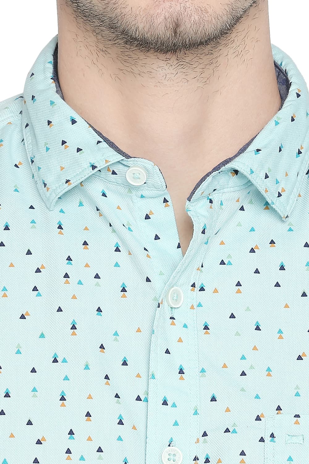 BASICS SLIM FIT PRINTED SHIRT