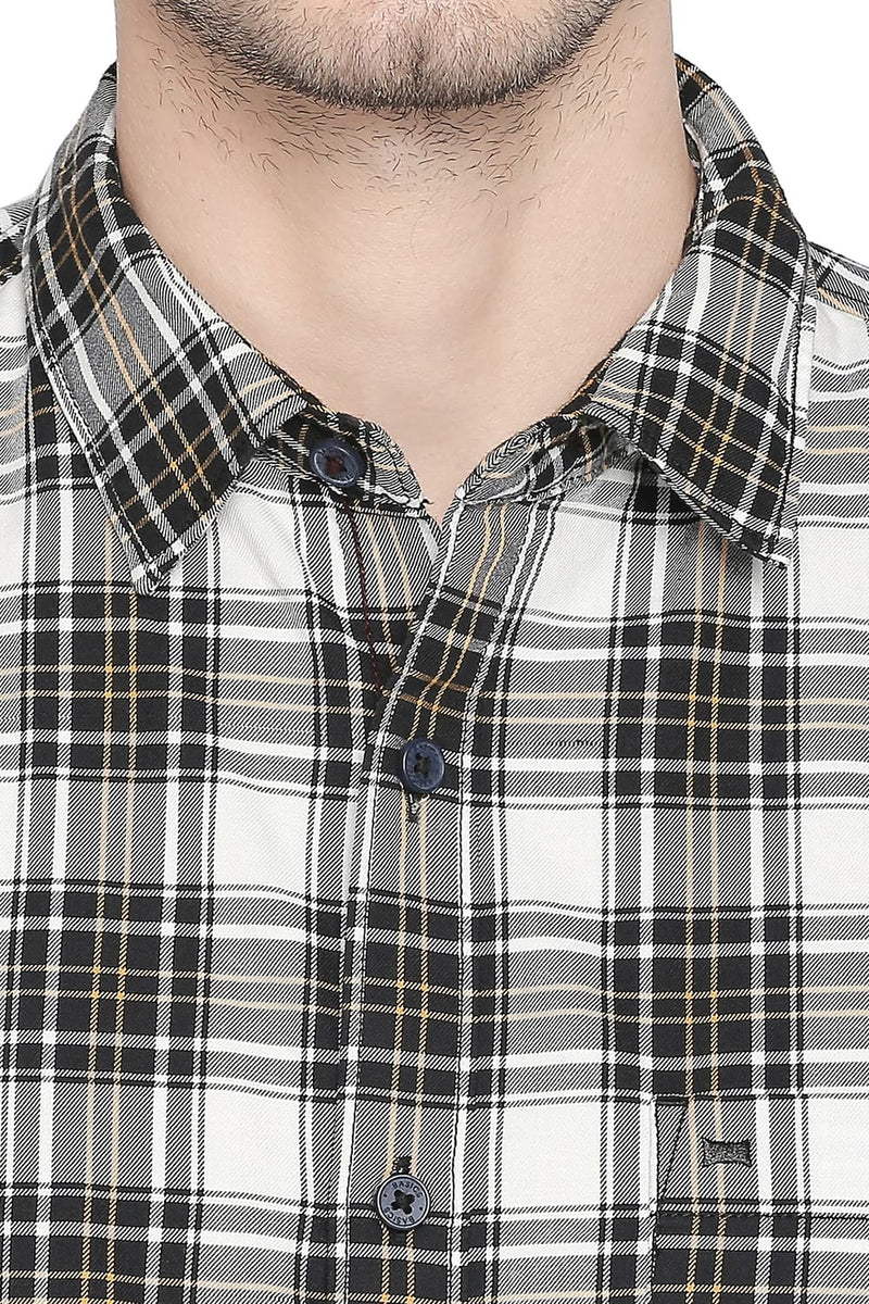 BASICS SLIM FIT CHECKS SHIRT