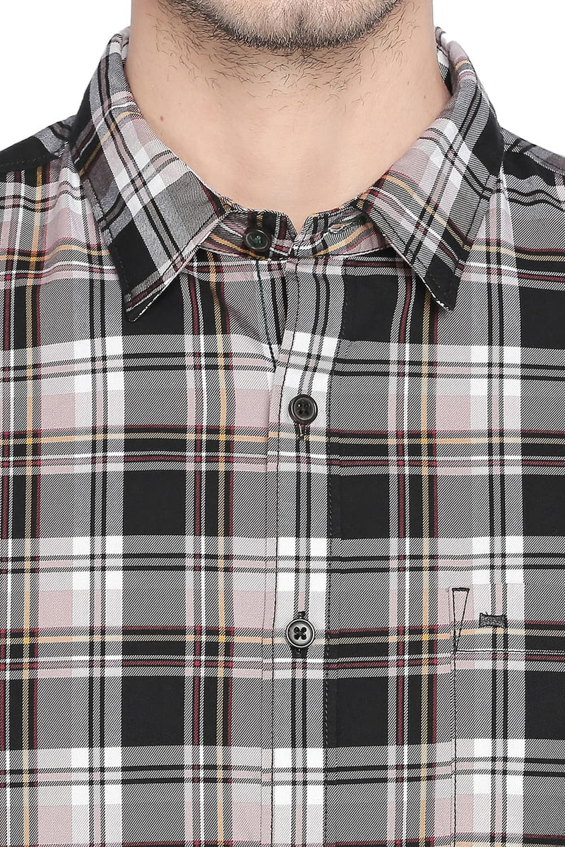 BASICS SLIM FIT CHECKS SHIRT