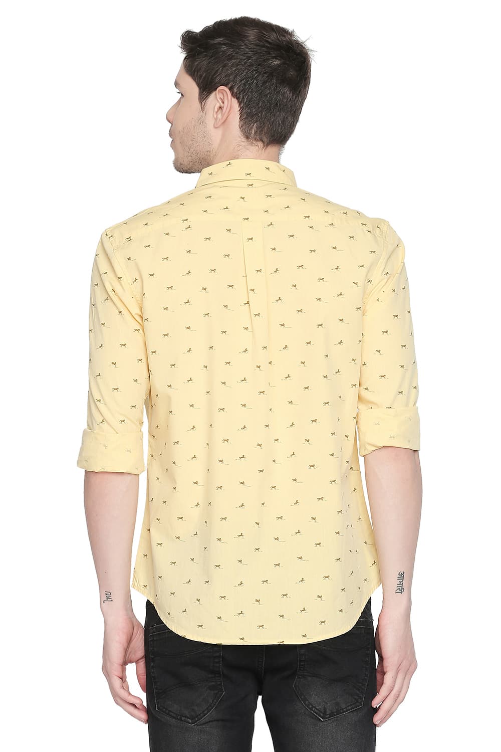 BASICS SLIM FIT FILA FIL PRINTED SHIRT