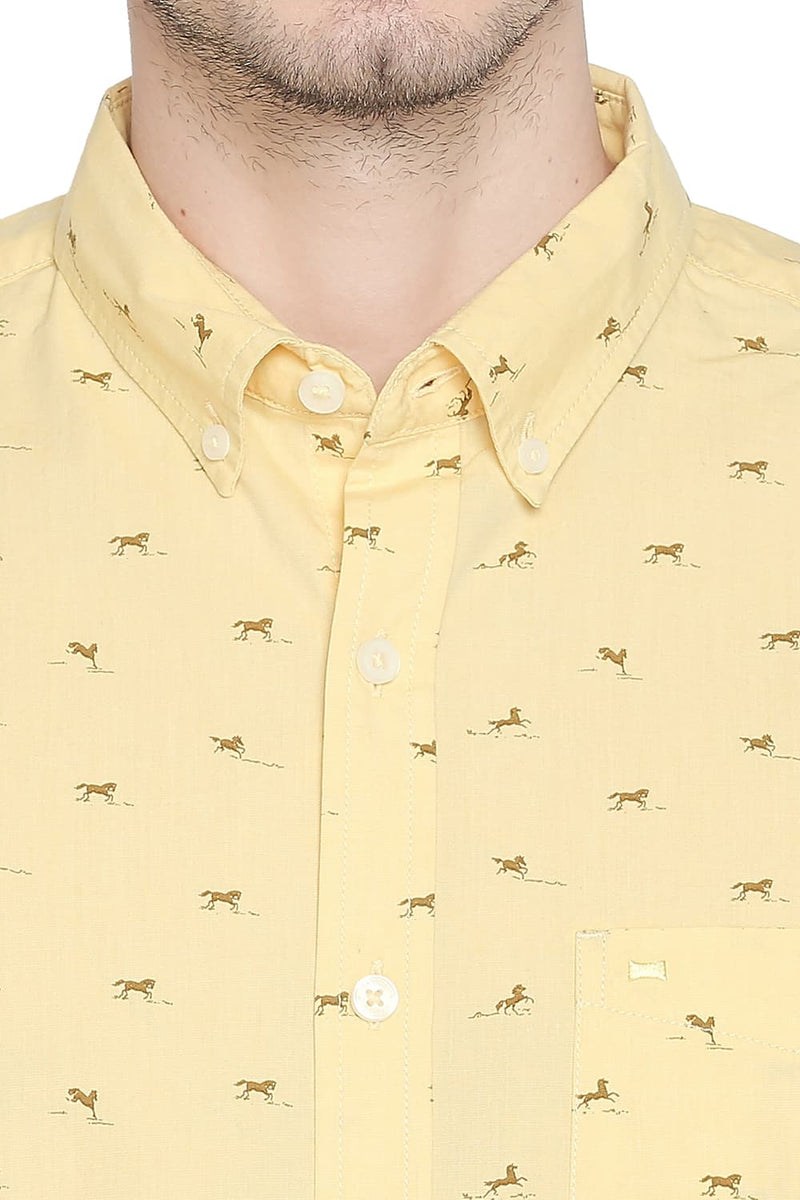 BASICS SLIM FIT FILA FIL PRINTED SHIRT