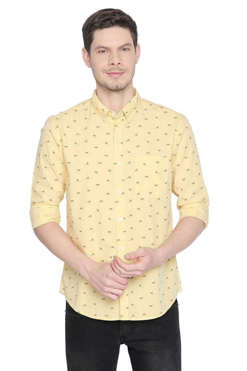 BASICS SLIM FIT FILA FIL PRINTED SHIRT